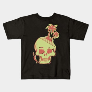 Tropical Skull Kids T-Shirt